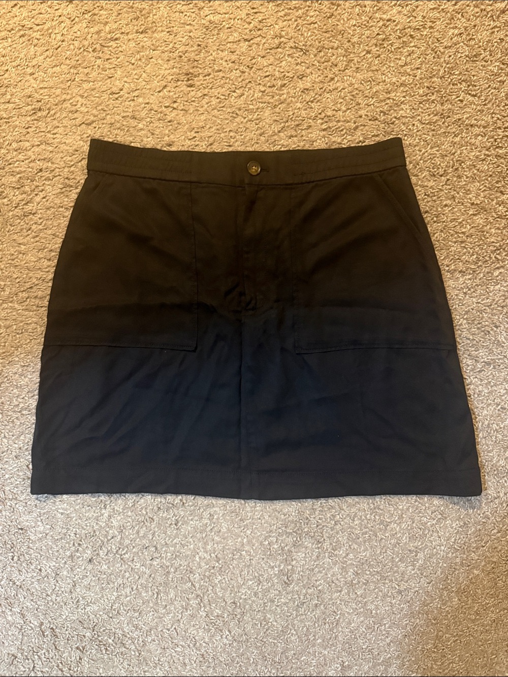 LOFT Black A-Line Mini Skirt